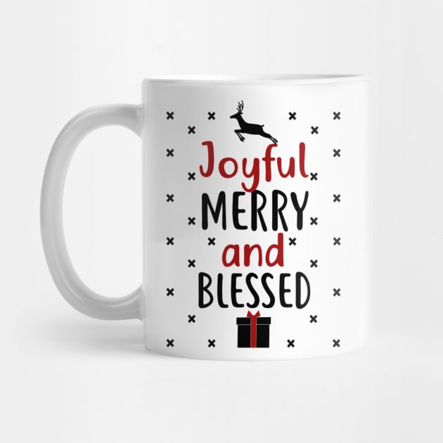 Joyful, Merry and Blessed Christmas Shirt by KsuAnn